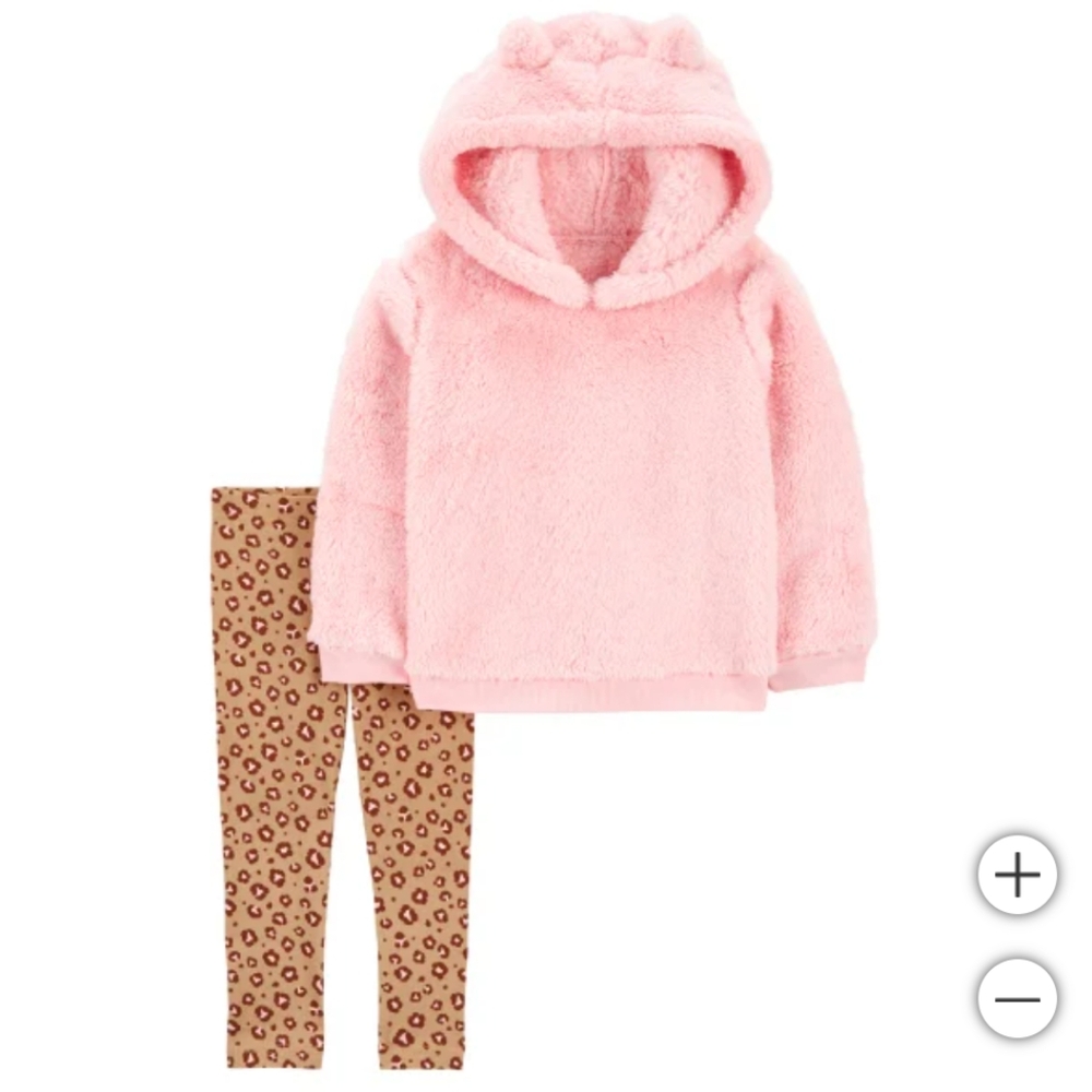 New Carter's Kids' Girls Toddler baby 2-piece Playwear Set Pink Color Size 6 NWT